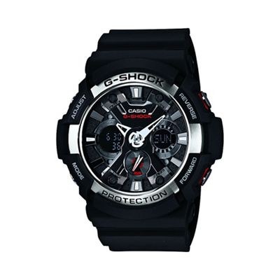 Men's black 'G Shock' chronograph digital watch ga-200-1aer